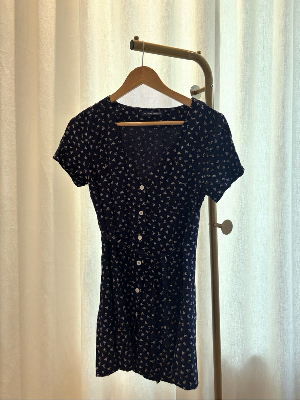 Brandy Melville Floral Mini Dress in Navy Like New